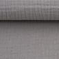 Preview: Musselin - Double Gauze -  Jenke Uni Grau by Swafing